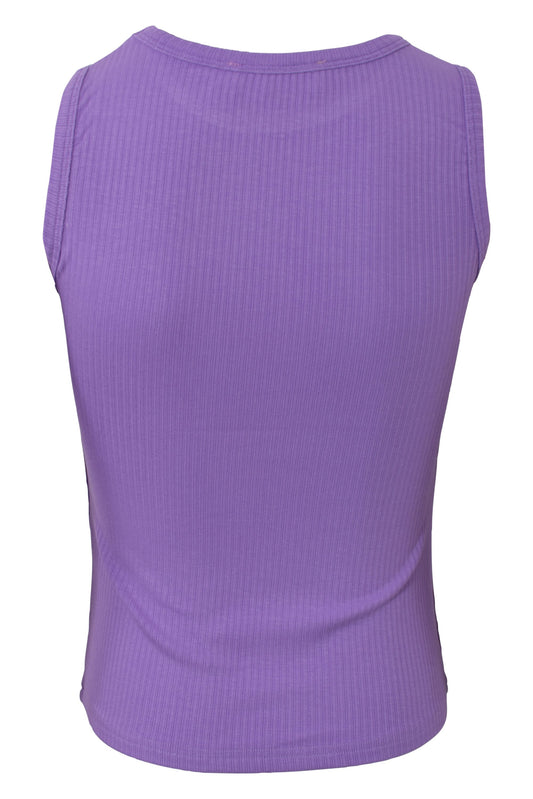 Strik vest - lilla - HOUND