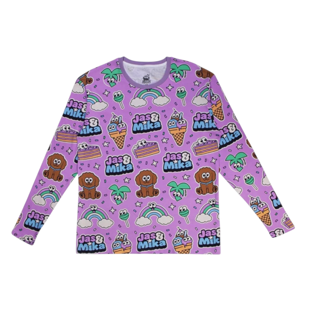 Jas & Mika "Dreams" Pyjamas Sæt - Lilla (2 Dele, T-shirt og Bukser)