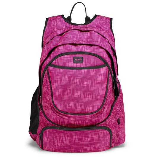 Jeva Rygsæk - Pink BACKPACK XL rygsæk med mange lommer