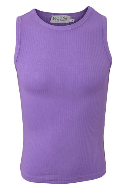 Strik vest - lilla - HOUND