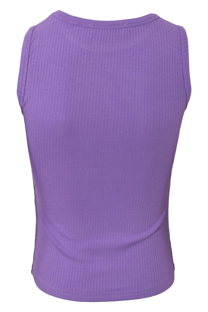 Strik vest - lilla - HOUND