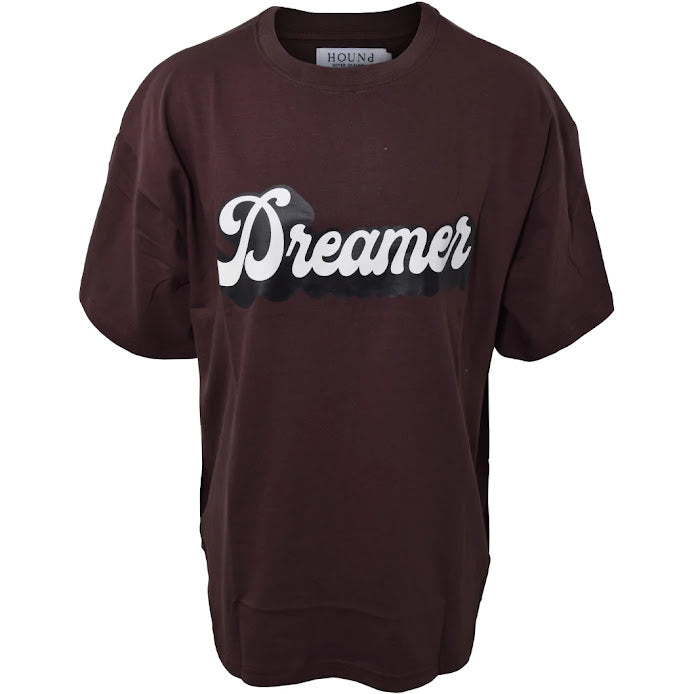 Hound T-shirt - Oversized - Brown