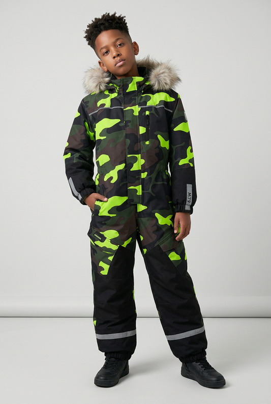 M79 - Little Prof Faux Fur Flyverdragt - Grøn