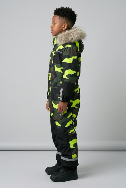 M79 - Little Prof Faux Fur Flyverdragt - Grøn