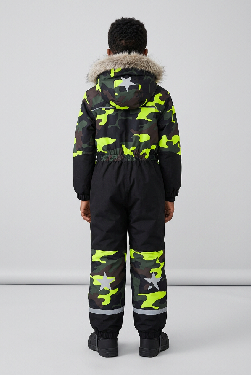 M79 - Little Prof Faux Fur Flyverdragt - Grøn