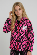 M79 Little snow Jakke WP6 neon pink art print 2022