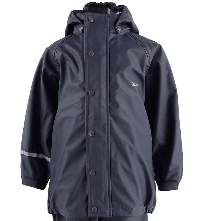 CeLaVi Regnjakke - PU - Navy