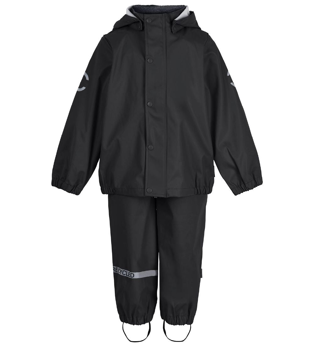 Mikk-Line Regntøj - Recycled - PU - Black