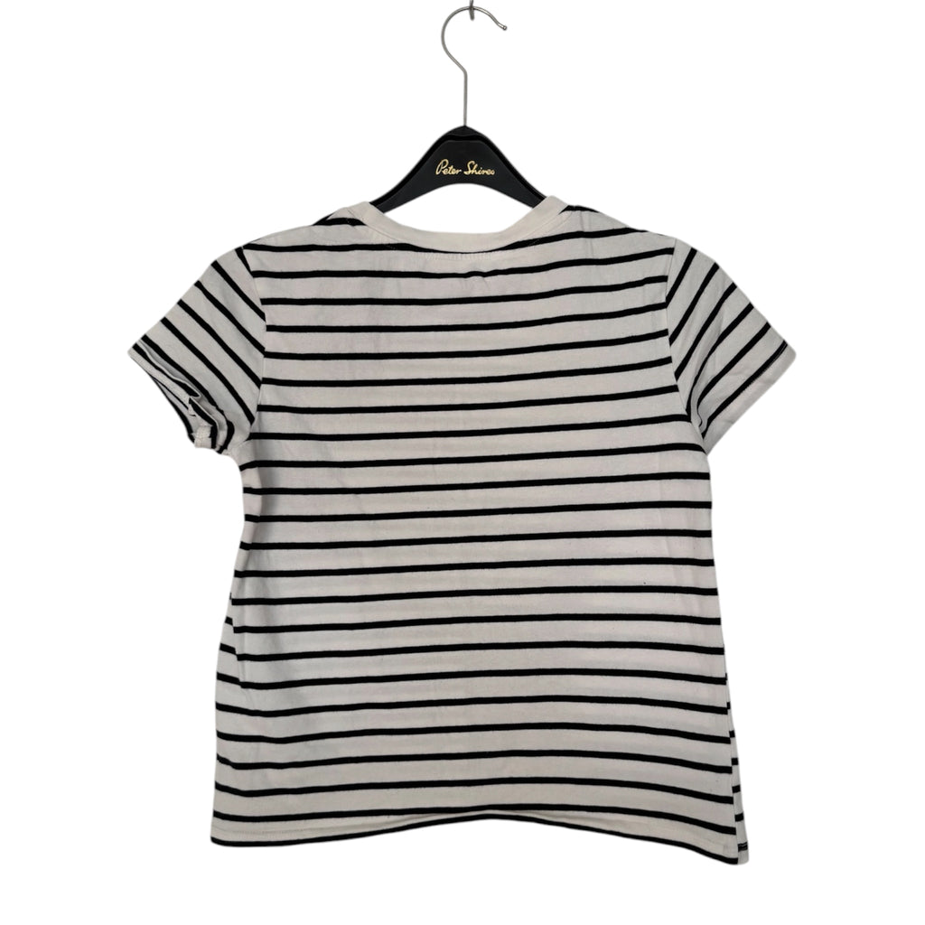 Stribet t-shirts fra H&M i hvid & sort