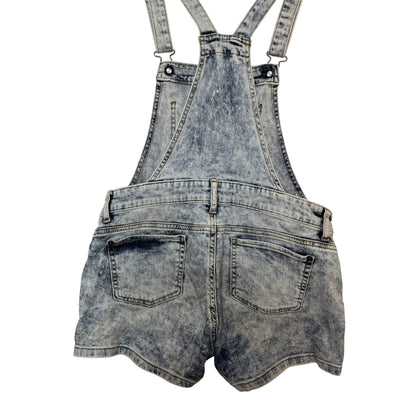 Overalls shorts i lys Denim