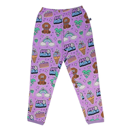 Jas & Mika "Dreams" Pyjamas Sæt - Lilla (2 Dele, T-shirt og Bukser)